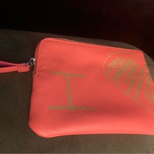 Brand new  peach and gold Vera Bradley coin purse